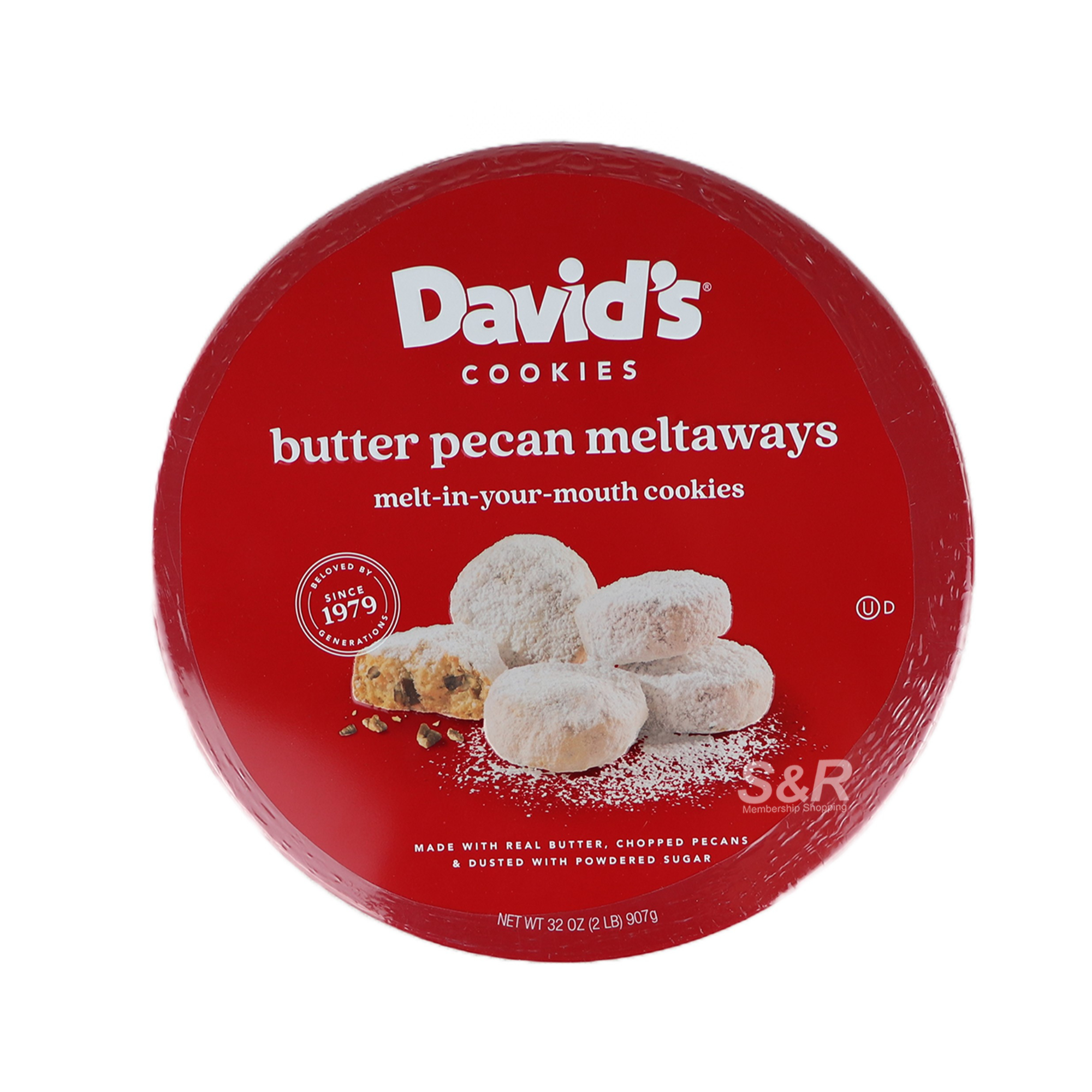 David's Cookies Butter Pecan Meltaways 907g David's Cookies Butter Pecan Meltaways 907g